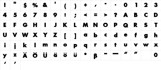FuturaExtraBold.fog fog  glyph index