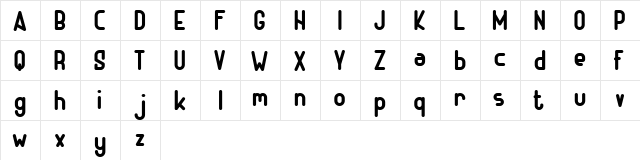 ADHE Sans Bold FREE Bold  glyph index