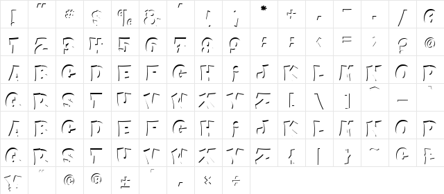 CHEESE ROLL LGT Regular  glyph index