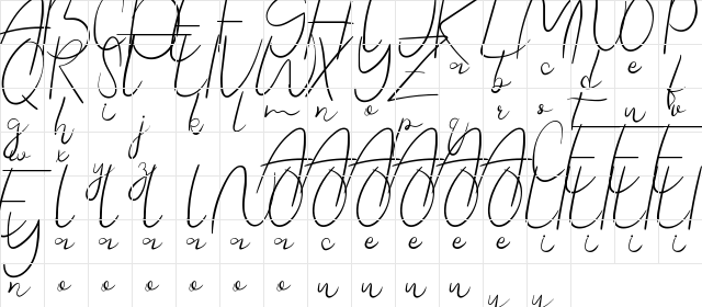 Semiora Demo Regular  glyph index