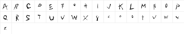 Geraint Normal  glyph index