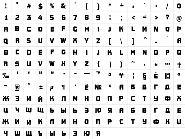 a_ConceptoTitulNrFy Regular  glyph index