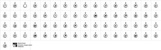 pf_skyrocket Regular  glyph index