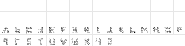 Fingered Regular  glyph index