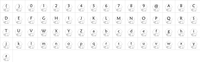 pf_cutemouse1 Regular  glyph index