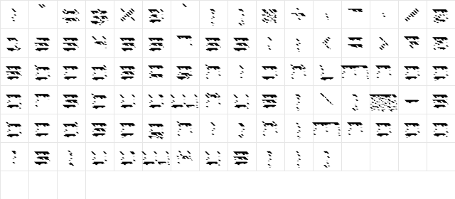 DS Home Top Regular  glyph index