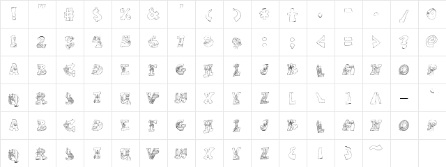 LD SiteSeeing Regular  glyph index
