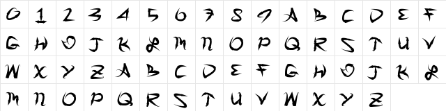 GreatArrows Regular  glyph index