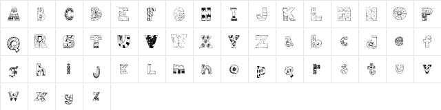 Pops Regular  glyph index