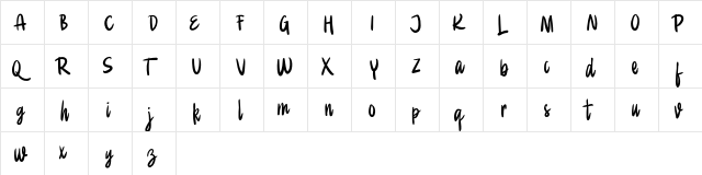 Panorama FREE Regular  glyph index