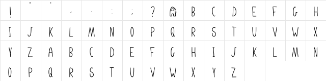 Impostograph Regular  glyph index