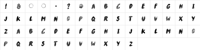 River Drive Regular  glyph index