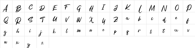 Rolest FREE Regular  glyph index