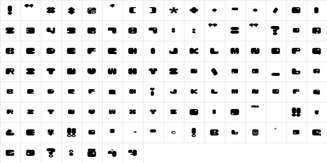 Lovedoll Salon Ultra Teeny Caps Regular  glyph index