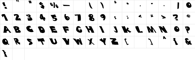 Kramer 2 Regular  glyph index