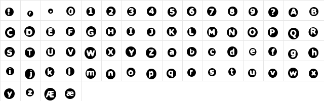 Circulate BRK Regular  glyph index