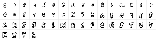 DickSoup Normal  glyph index