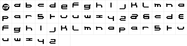 launchpad Regular  glyph index