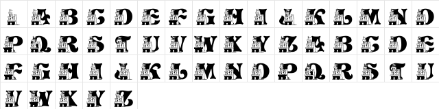 LMS Sand Castle Dream House Regular  glyph index