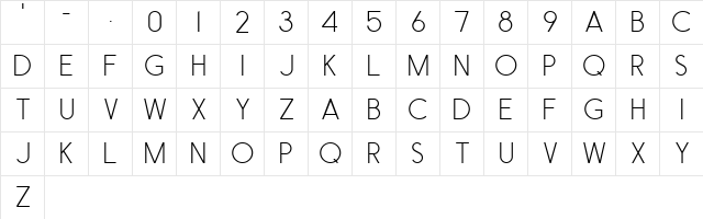 Metalarts 301 Deep Ribbon Regular  glyph index