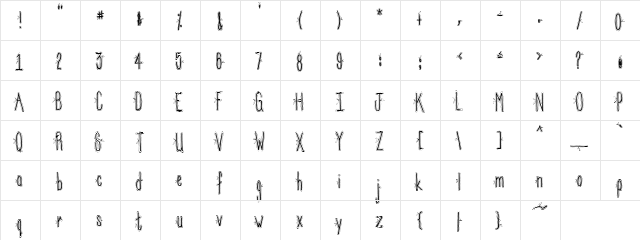 PC Willabella Regular  glyph index