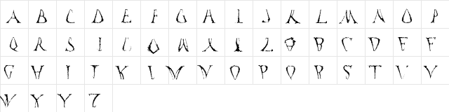 Funko Occelatus Regular  glyph index