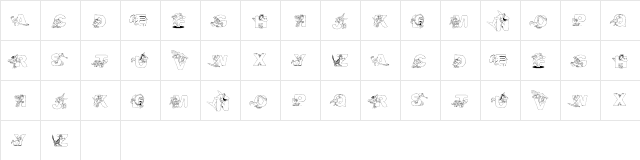 AbecedarianZoo Regular  glyph index