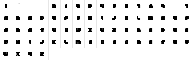 rockdafonkybit Regular  glyph index