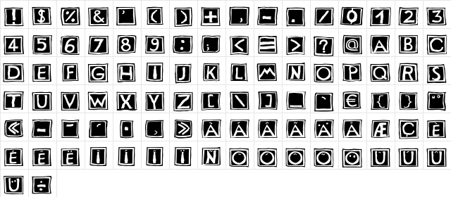 Stempel LT Std 2 Regular  glyph index