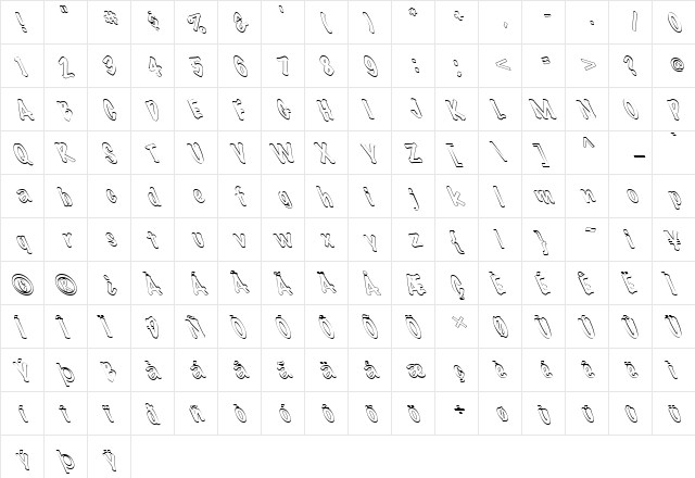 FZ HAND 14 HOLLOW LEFTY Normal  glyph index