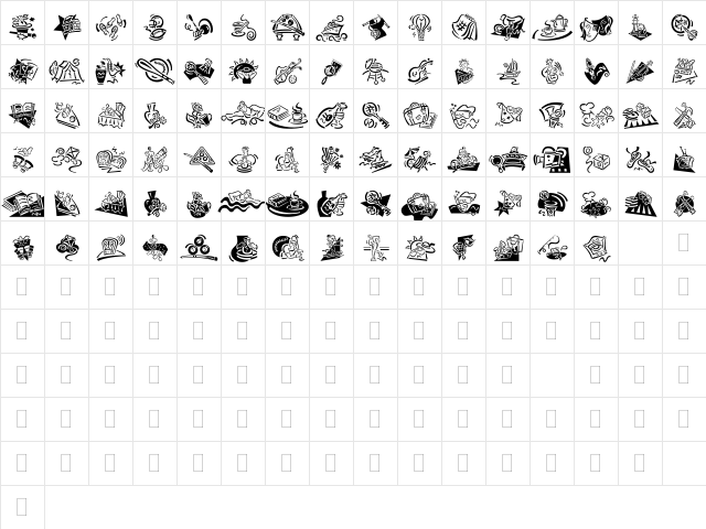DF Diversions LET Plain  glyph index