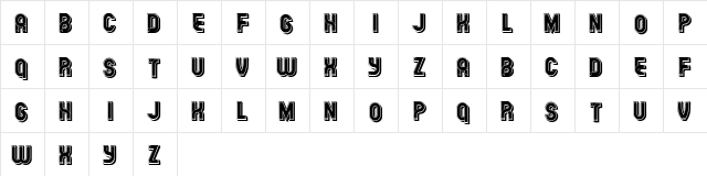 Fundament Regular  glyph index