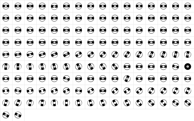 FZ BORDERS 21 Normal  glyph index