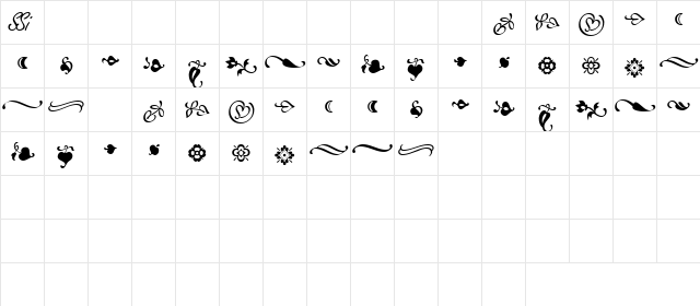 AtlantixOrnamentsSSK Regular  glyph index