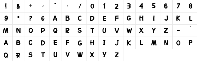 Go Bear Regular  glyph index