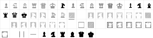 XChesstertonTwo Regular  glyph index