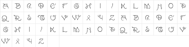 Pepin Press Caps-FA247 Regular  glyph index