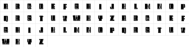 Cinquecento Filled Regular  glyph index