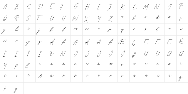 Tantinotes Regular  glyph index