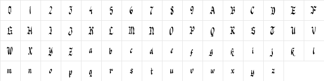 Knight Jacker Knight Jacker  glyph index