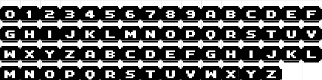 FFF Interface06b Regular  glyph index