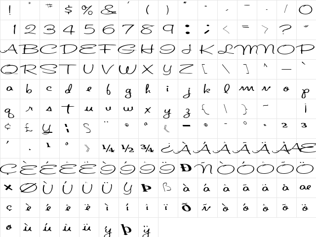 Door Regular  glyph index