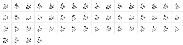 KR Winds Of Change Regular  glyph index
