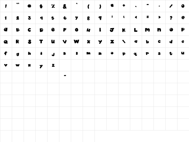 2Peas Drama Queen 2Peas Drama Queen  glyph index