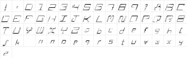 A Scratch Normal  glyph index
