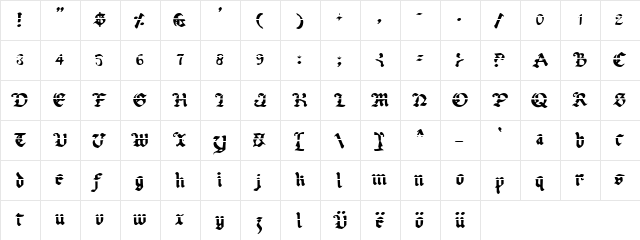 Uberh&#56946&#57189 Lazar Lazar  glyph index