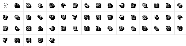 BENTO Heavy  glyph index