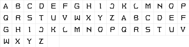 Corners Demo Normal  glyph index