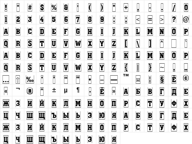 a_AssuanTitulCmFr Medium  glyph index