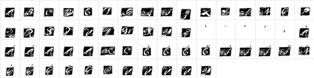 Masterpiece Medium  glyph index